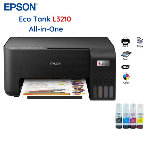 Printer Inkjet All-In-One Epson L3210 + Ink | Printer Inkjet