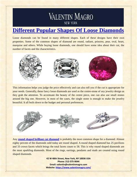 PPT - Different Popular Shapes Of Loose Diamonds PowerPoint ...