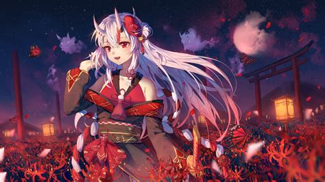 HD Wallpaper: Ayame in Twilight - Hololive's Enigmatic Charm by 极道寂