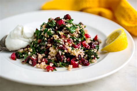 Bulgur Salad With Greens, Barberries and Yogurt Recipe - NYT Cooking