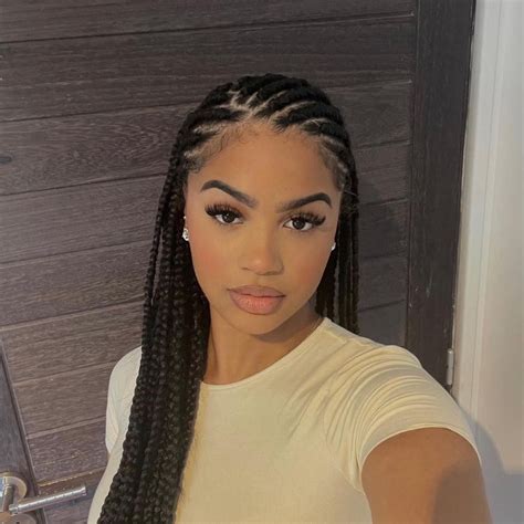 35 Beautiful Cornrow All-Back Styles For 2024 | ThriveNaija | Long hair ...