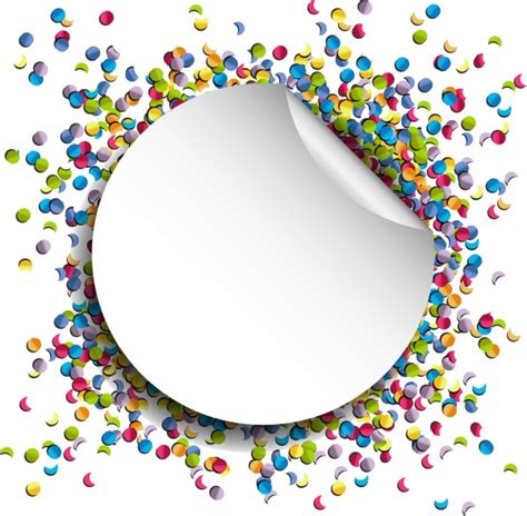 Confetti Birthday Background Vector - Stock Photo #14841739 ...