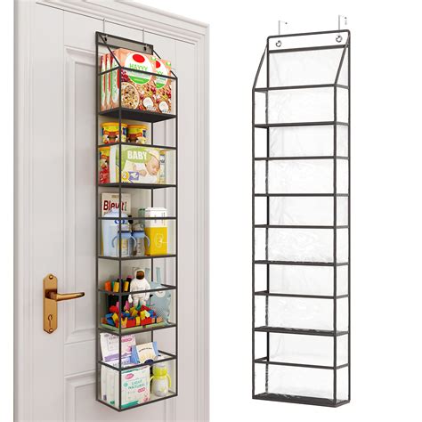 Fixwal Over The Door Hanging Pantry Organizer 5-Shelf Room Organizer ...