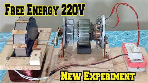 How To Make 220V Free Energy Generator At Home New Experiment - YouTube