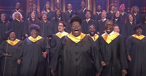 Houston Gospel Choir Sings Moving Rendition Of 'Lean On Me'