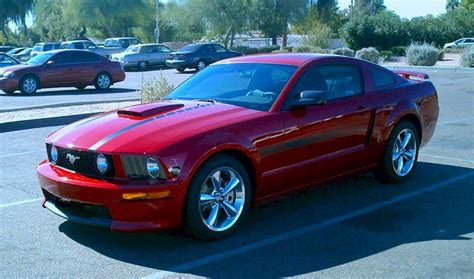 Dark Candy Apple Red 2008 Ford Mustang GT California Special Coupe ...