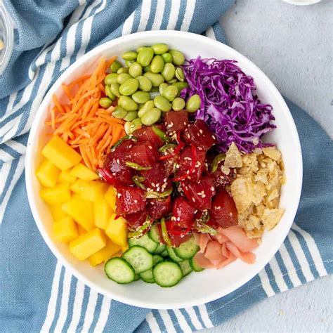 Easy Ahi Tuna Poke Bowl Recipe | Deporecipe.co