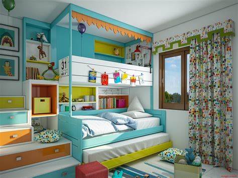 Colorful Kids Bedroom Paint Ideas For Energetic Kids - RooHome