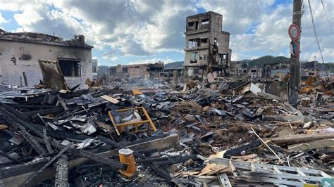 Japan earthquake: Wajima city left devastated after post-quake fire ...