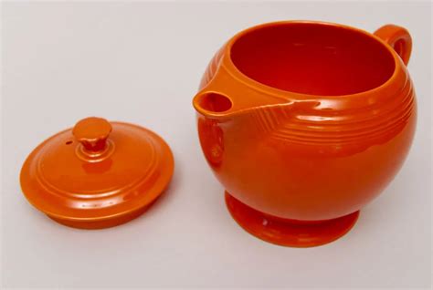 Red Vintage Fiesta Large Teapot