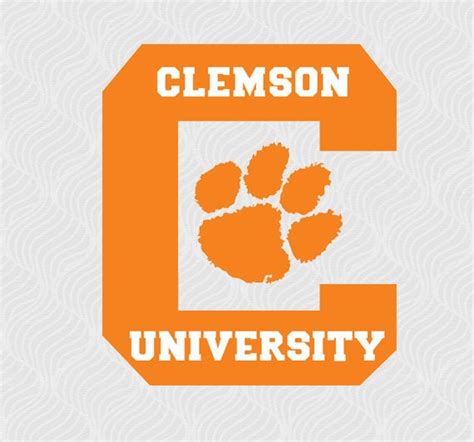 Clemson Tigers Logo SVG DXF EPS Cut Vector Files by SVGartstudio