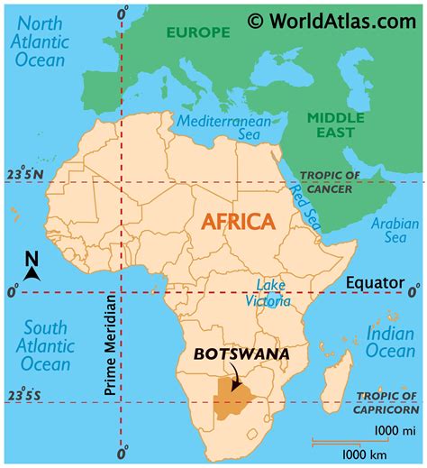 Botswana Map / Geography of Botswana / Map of Botswana - Worldatlas.com