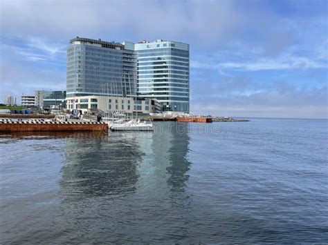 Vladivostok, Russia, July, 26, 2022. Hyatt Vladivostok Hotel, Burny in ...