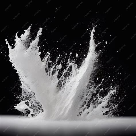 Premium AI Image | splash of White Milk Splash on white background ...