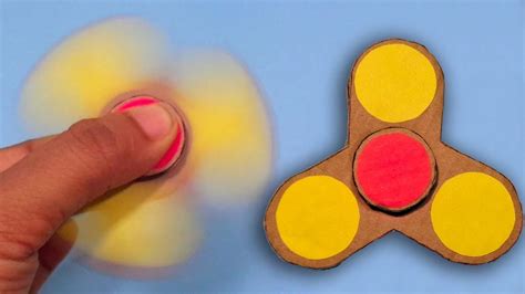 DIY Cardboard Paper Fidget Spinner - How To Make a Paperboard Fidget ...