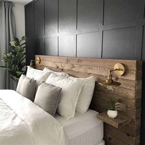 DIY Reclaimed Wood Headboard — Colors and Craft