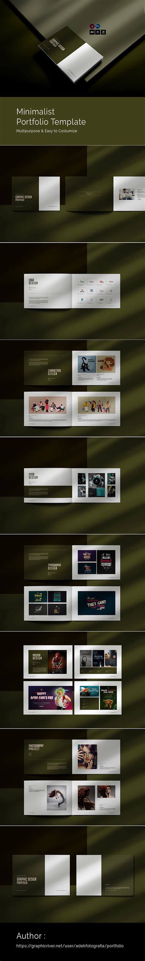 Minimalist Portfolio Template on Behance