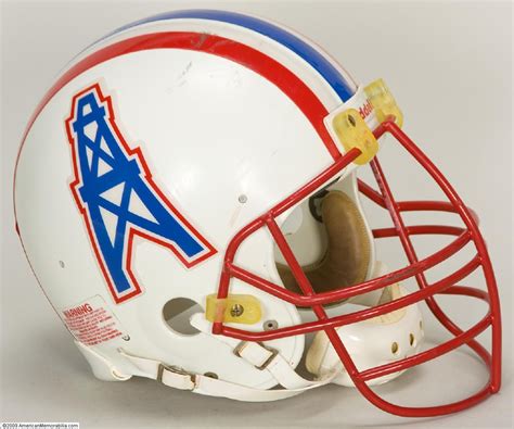 Houston Oilers Game Used Helmet