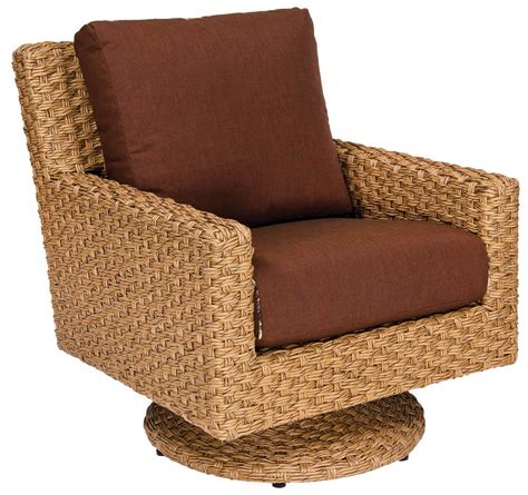 WhiteCraft by Woodard Mona Wicker Swivel Chair - Replacement Cushion ...