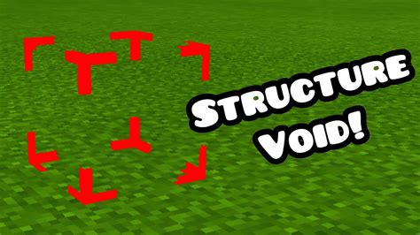 Structure Void Block - Minecraft Bedrock - YouTube