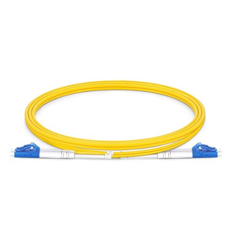 9/125 LC-LC Singlemode Fiber Optic Patch Cable Duplex - Yellow - FS.com