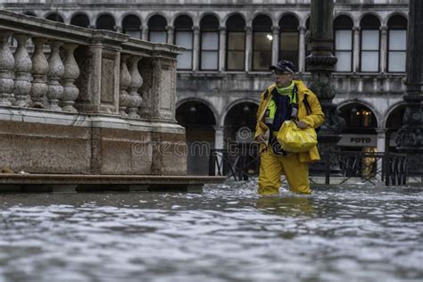 VENICE, ITALY - November 24, 2019: St. Marks Square Piazza San Marco ...