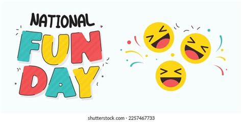 National Fun Day Design Template Stock Vector (Royalty Free) 2257467733 ...