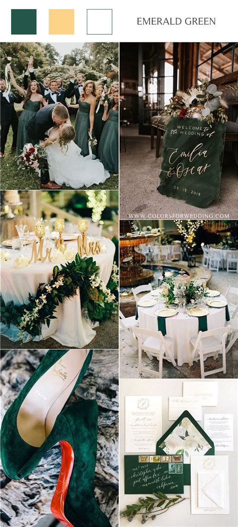 20 Hunter Emerald Green Wedding Color Ideas 2024