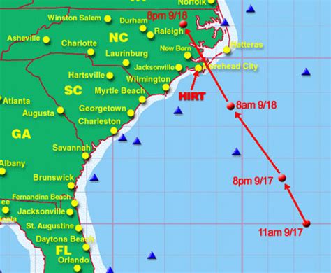 Hurricane Isabel Coverage at HurricaneTrack.com