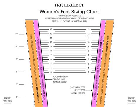 Printable Women Shoe Size Chart | Templates at allbusinesstemplates.com