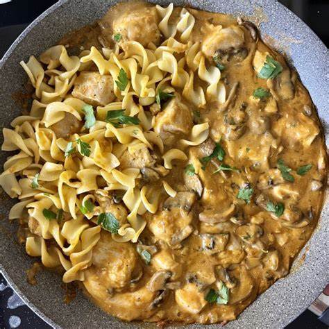 Creamy Paprika Chicken and Mushroom Stroganoff - The Hungary Soul