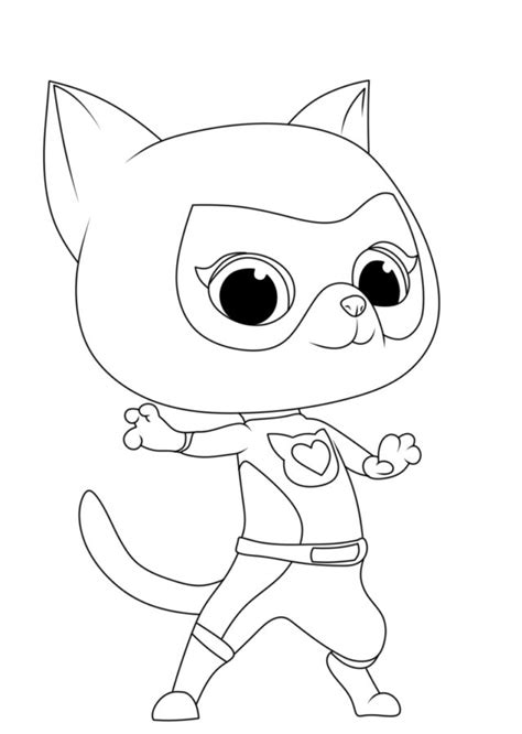 SuperKitties Coloring Pages