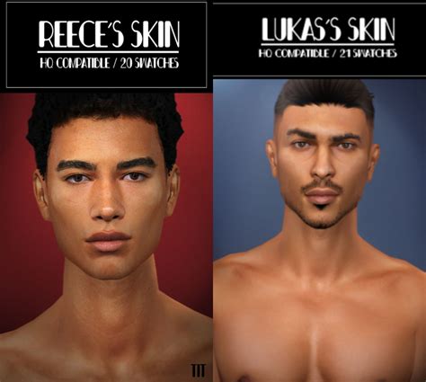 (Sims 4 cc) Reece and Lukas Skin for Male [SFS] | Sims 4 cc skin, The ...