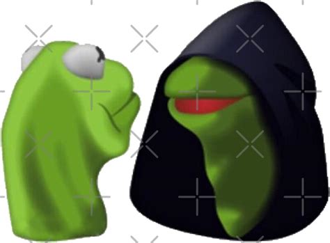 "Evil Kermit / Kermit To Kermit Meme" Stickers by decentart | Redbubble