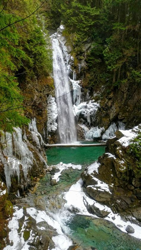 Cascade falls in the winter - beautiful B.C : r/Outdoors