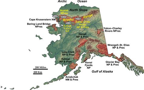 Brooks Mountain Range Map