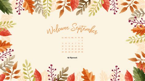 Your September 2017 calendar wallpaper is here. Get it!