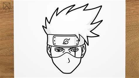 How to draw KAKASHI (Naruto) step by step, EASY