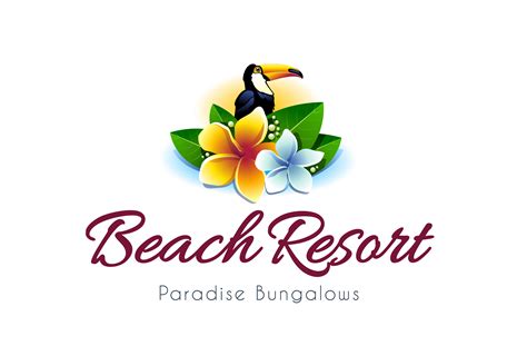 Beach Resort Logo 648601 Vector Art at Vecteezy