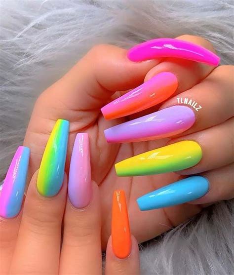 43 Neon Nail Designs That Are Perfect for Summer - StayGlam | Neon nail ...