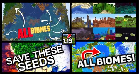 Seeds with all Biomes Minecraft 1.19