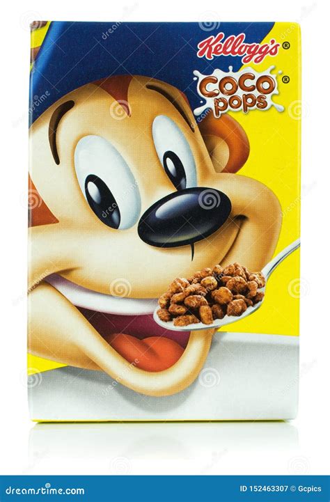 A Mini Box of Kellogg`s Coco Pops Breakfast Cereal Editorial ...