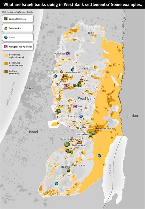 West Bank Map Settlements