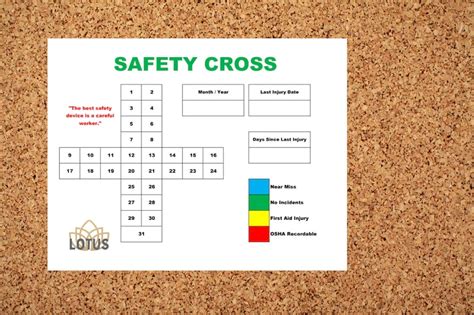 Safety Cross Template, Recordable Incident Tracker, Editable Microsoft ...