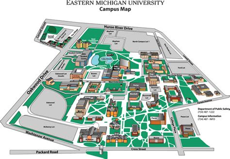 Eastern Michigan University Map - Eastern Michigan University Ann Arbor ...