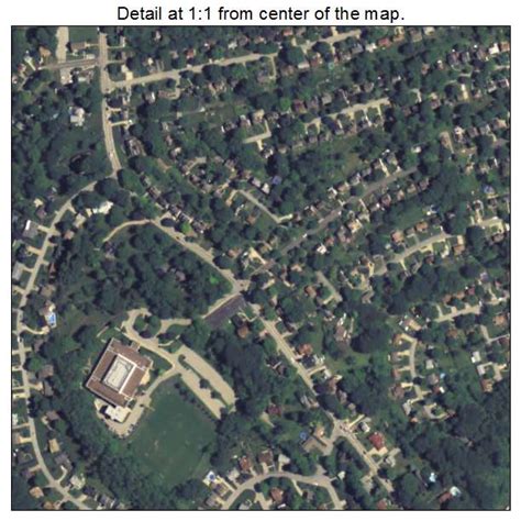 Aerial Photography Map of Pleasant Hills, PA Pennsylvania