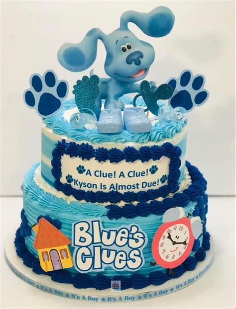 Blue’s Clues Baby Shower Cake in 2024 | Cowboy baby shower, Baby shower ...