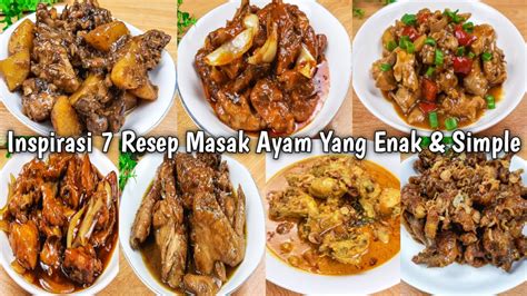 Inspirasi 7 Resep Masak Ayam Yang Enak & Simple || Menu Masakan Rumahan ...