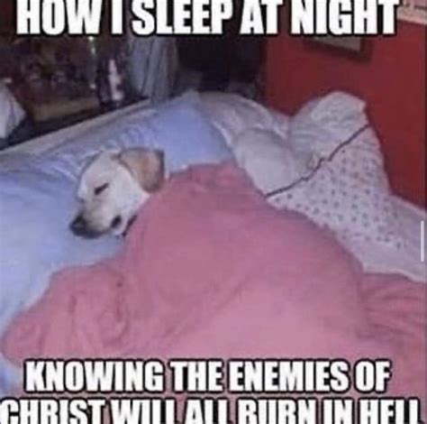 We should all sleep like this knowing god is looking out for us : r/memes