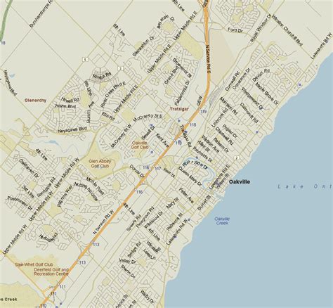 Oakville Map, Ontario - Listings Canada